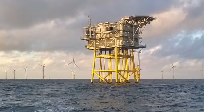 Gemini wind farm offshore high voltage substation