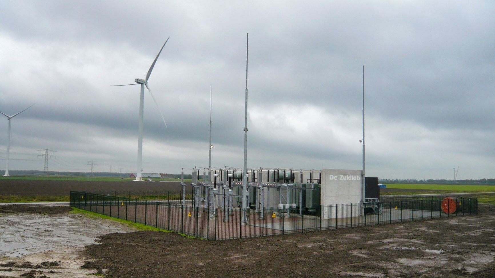 Zuidlob wind farm onshore high voltage substation